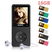 2017 New 16GB MP3 Music Player 1.8 Inch Screen 70 hours lossless sound quality, Support up to 128GB Micro SD Card audio player