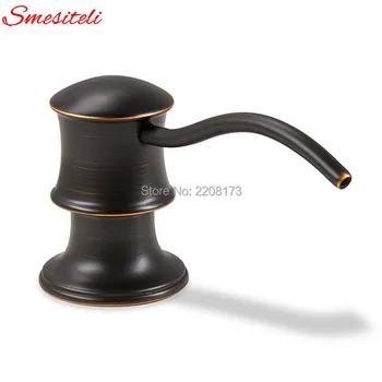 

Wholsale Promtion High Quality Antique Country Black Oil Rubbed Bronze Kitchen Countertop In Sink Liquid Dish Soap Dispenser