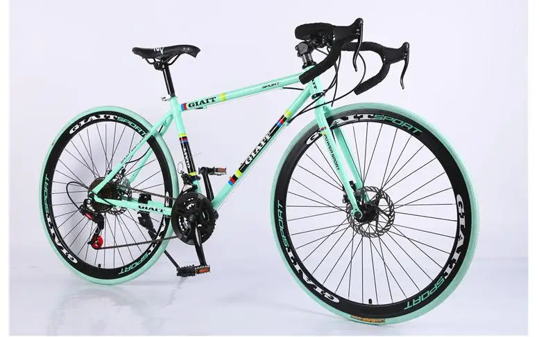 Discount Steel  frame  road  bicycle   2016 new cycling jersey bicicleta  bike 52cm  man& woman bike   21/24/27  speed   Disc  brakes 3 3