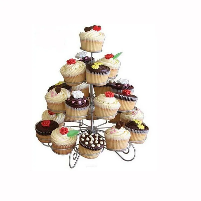 HOT Christmas 4 Layer Cupcake Stand Muffin Holder Wedding parties Cake