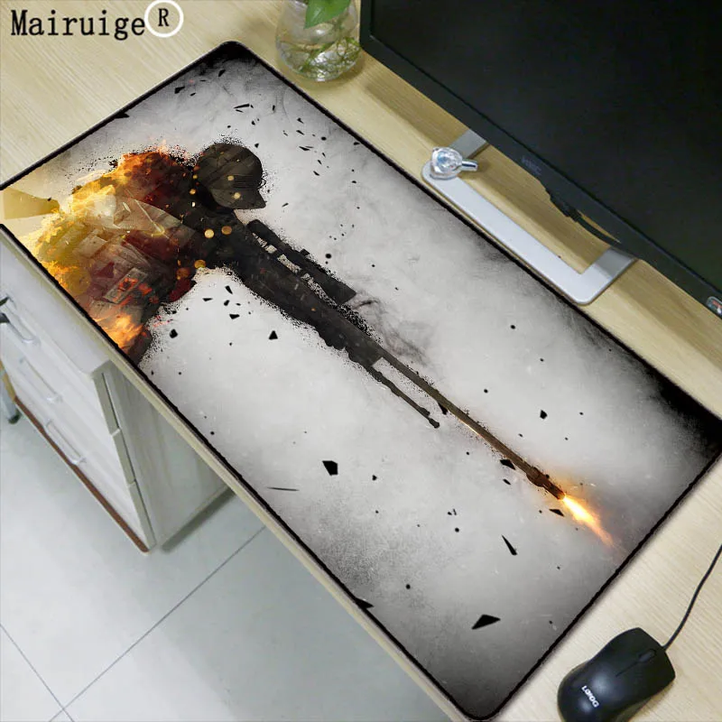 Mairuige CS GO Mousepad Speed Lock Edge Washable Mouse Mat Pad Rubber