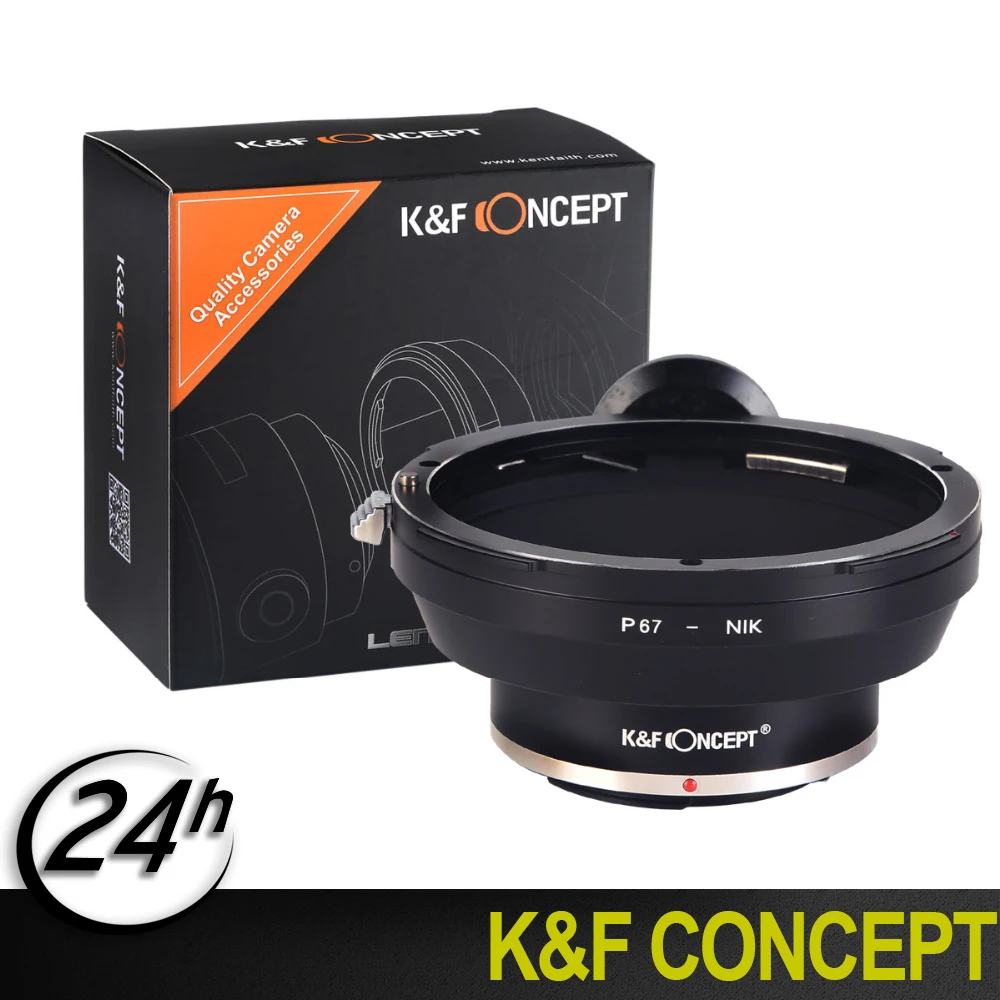 

High Quality K&F CONCEPT For Pentax 67 Mount Lens Adapter to For Nikon AI F Mount Camera D4 D3X D3S D700 D300S