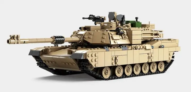 KAZI 10000 век военный M1A2 Abrams Танк пушка деформация Hummers автомобили Строительные