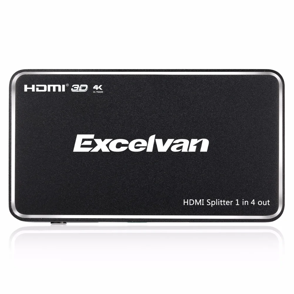 Excelvan HDMI Разделение тер 4 K видео Full HD 1080 p HDMI 1,4 коммутатор 1X4 усилитель раздельный Дисплей для DVD PS4 Xbox проектор