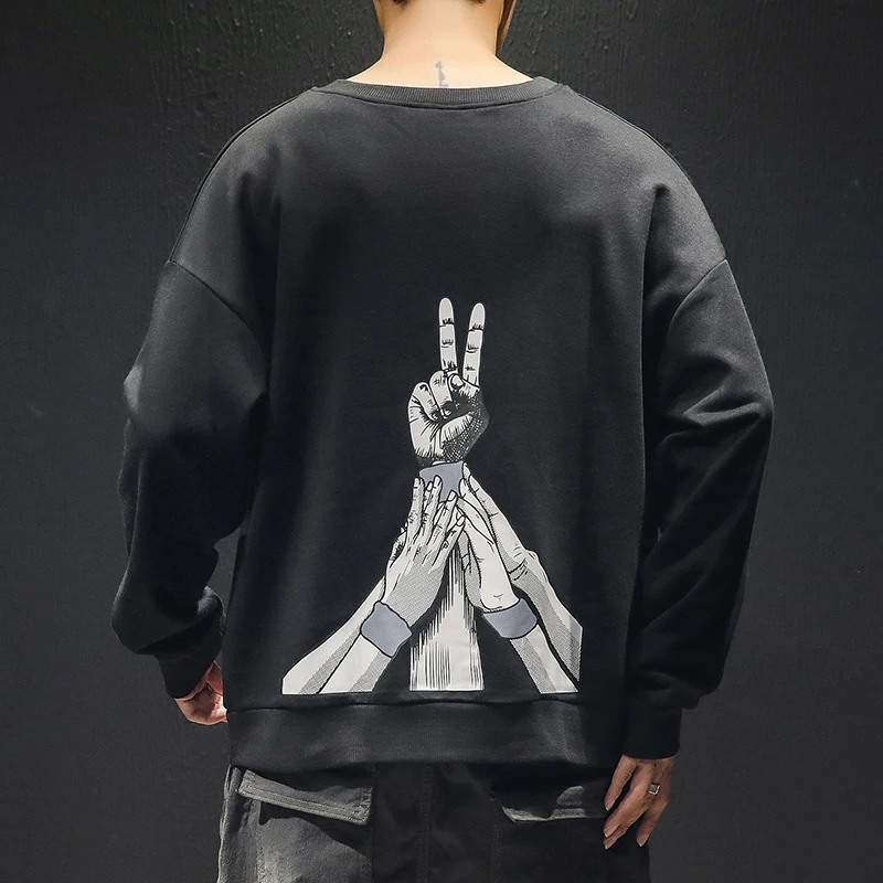 

2019 Spring Autumn Hip Hop Men Hoodies Casual Harajuku Streetwear Hoodies Men Funny Printed Pullover Sweatshirts 4XL 5XL