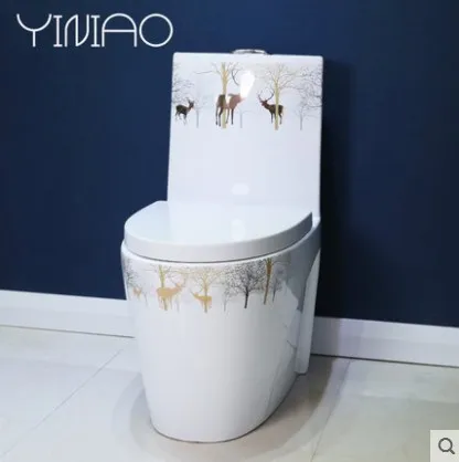 Подключенный бесшумный керамический бытовой туалет с защитой от запаха|Туалеты|