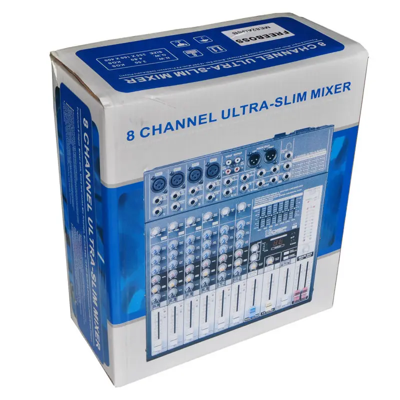 Freeboss ME 82A 8 каналов аудио микшерный пульт|mixing console|mix mixmix audio |