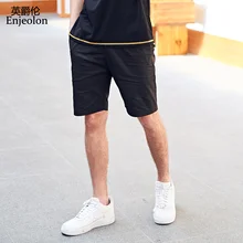 Enjeolon брендовые Летние Шорты повседневные эластичные талии до колена брюки мужские уличные хип хоп Новое поступление KZ6375