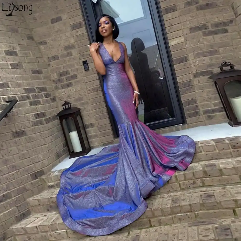 purple formal dresses cheap