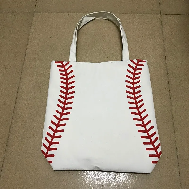 Softball cycling Lady Canvas Bag Shoulder baseball bag Women's Handbag Cute Canva Tote Bag
