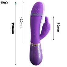 EVO 7 Speeds Vibrators For Women G Spot Magic Wand Rabbit Vibrator Sex Toys for Woman Clitoris Stimulator Anal Plug Erotic Toys