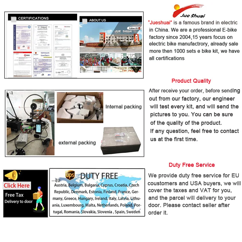 Best 48V 500W 1000W Electric Bike Conversion Kit with 20AH Battery Rear Blushless Motor Wheel for 26" 700C e Bike Electronic Bike Kit 5