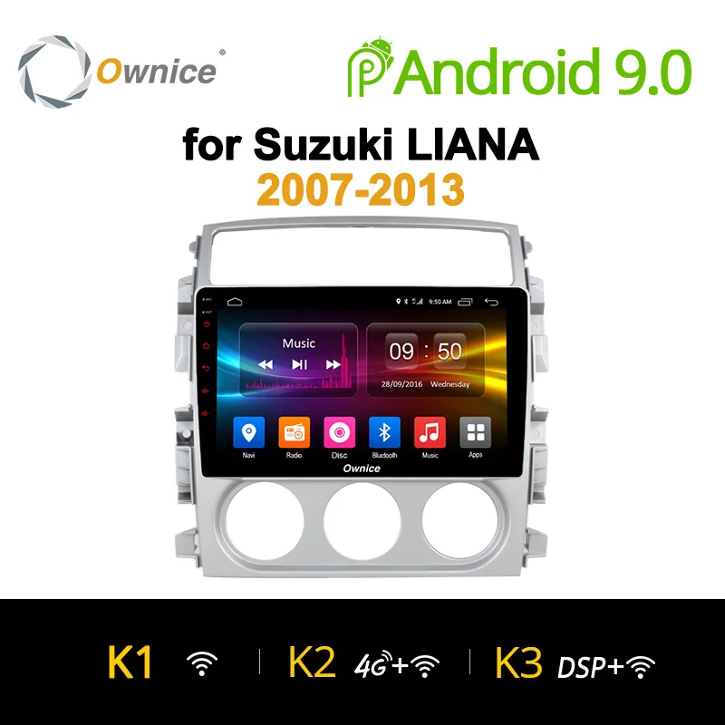 

Ownice K1 K2 K3 Octa Core 2G+32G Android 9.0 Car dvd Stereo player for Suzuki Liana 2007 - 2013 radio Head Unit DAB+ 4G SIM