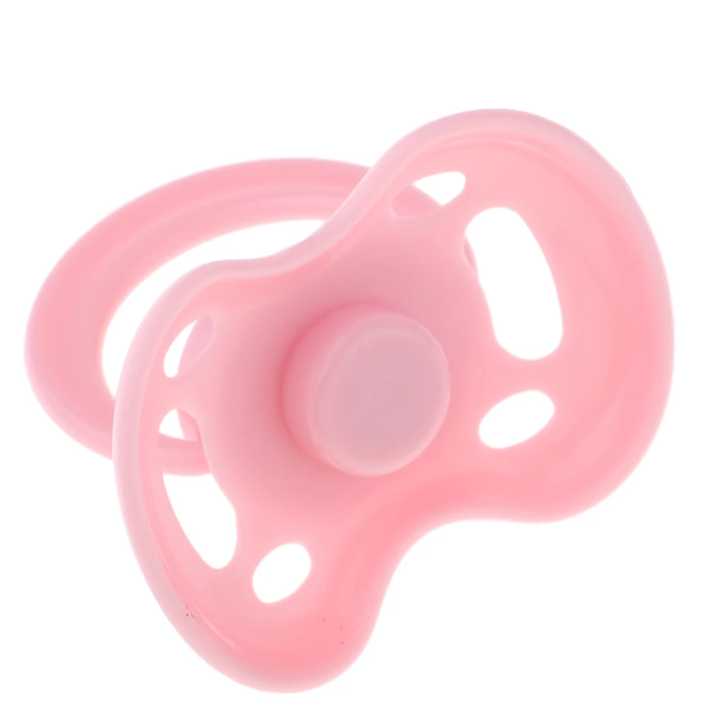 High Quality Cute ABS plastic Dummy Magnetic Pacifier for Reborn Newborn Baby Doll Supplies Pink  not suitable for children