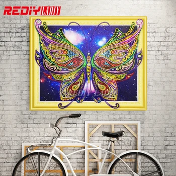 

NEW Special Shaped Diamond Mosaic Butterfly Crystal Shining Round Rhinestones Wall Arts DIY Diamond Painting Cross Stitch Kits