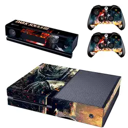 Пользовательские Винил кожного покрова Наклейки наклейка Dark Souls для Xbox One консоли и Kinect и 2 контроллера кожного покрова