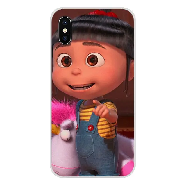 Hermosa agnes Gru, mi villano favorito cubierta de las cajas del teléfono móvil para Xiaomi mi 4 mi 5 mi 5S mi mi A1 A2 5X 6X 8 Lite SE