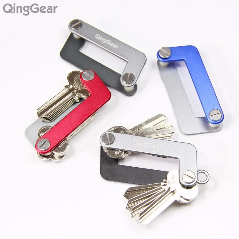 QingGear OKEY Advanced Key Organizer набор ключей для путешествий светильник легко и быстро открывающийся держатель для ключей