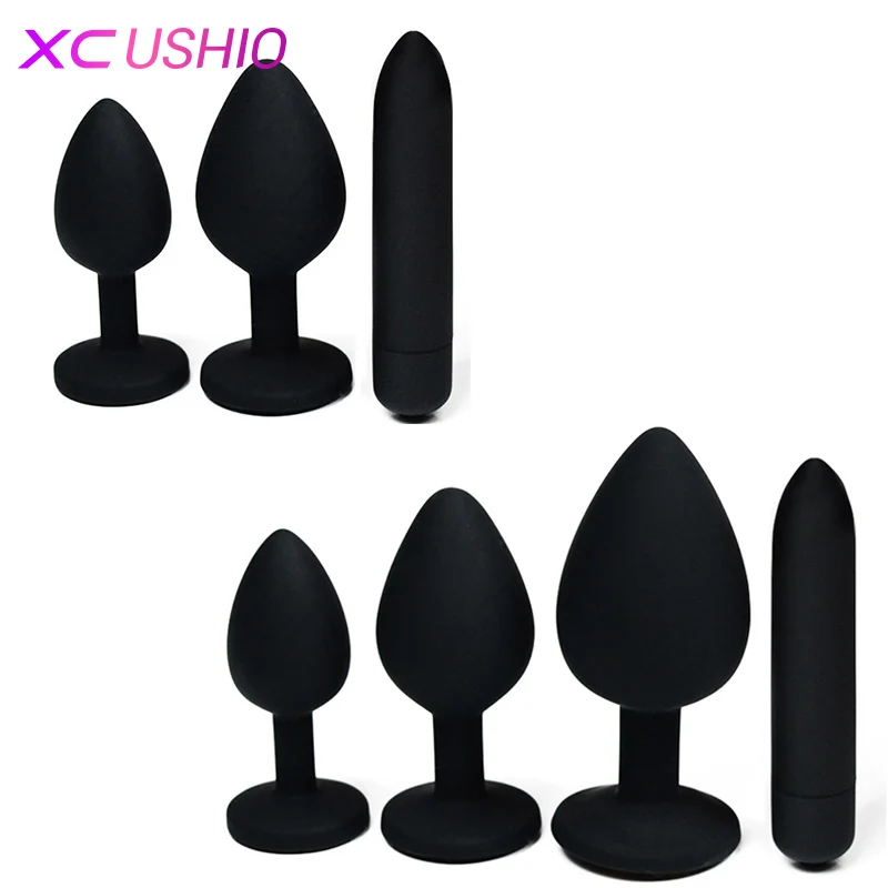 Jewelry Anal Plug font b Dildo b font Vibrator Sex Toys for Woman Male Prostate Massager