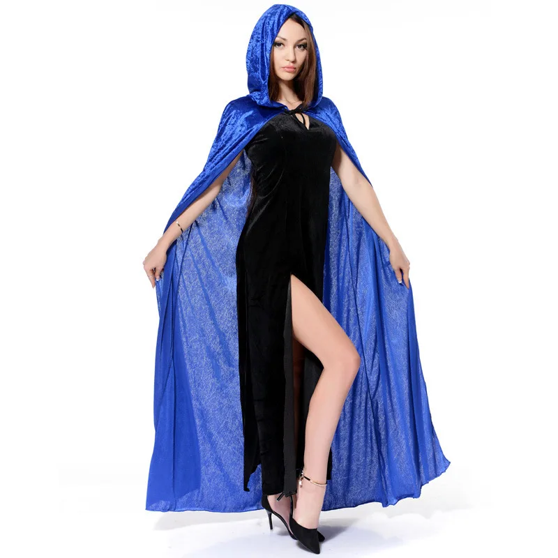 2015 Gothic Capucha Velvet Cloak G tica Wicca Robe Medieval Brujer a 