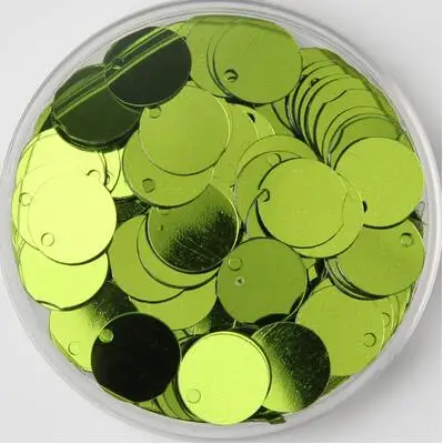1000 шт 12 мм круглые разбросанные блестки раззноцветные часы, свадебные ремесла, женские детские аксессуары для одежды DIY - Цвет: light green