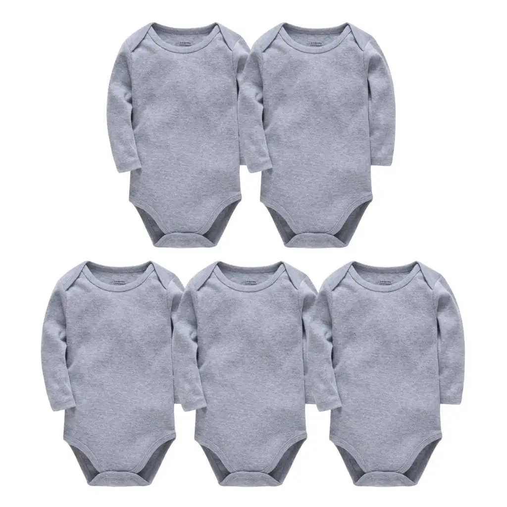 Коллекция года, однотонная белая одежда для малышей хлопковый боди с длинными рукавами для маленьких девочек и мальчиков, боди для новорожденных, bebe, комбинезон для малышей возрастом от 0 до 24 месяцев - Цвет: HY2239
