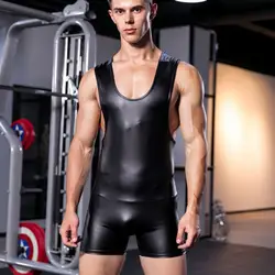 Для Мужчин's club Бар одежда сексуальный лакированной кожи сексуальное женское белье фитнес-упражнения из искусственной кожи плотный