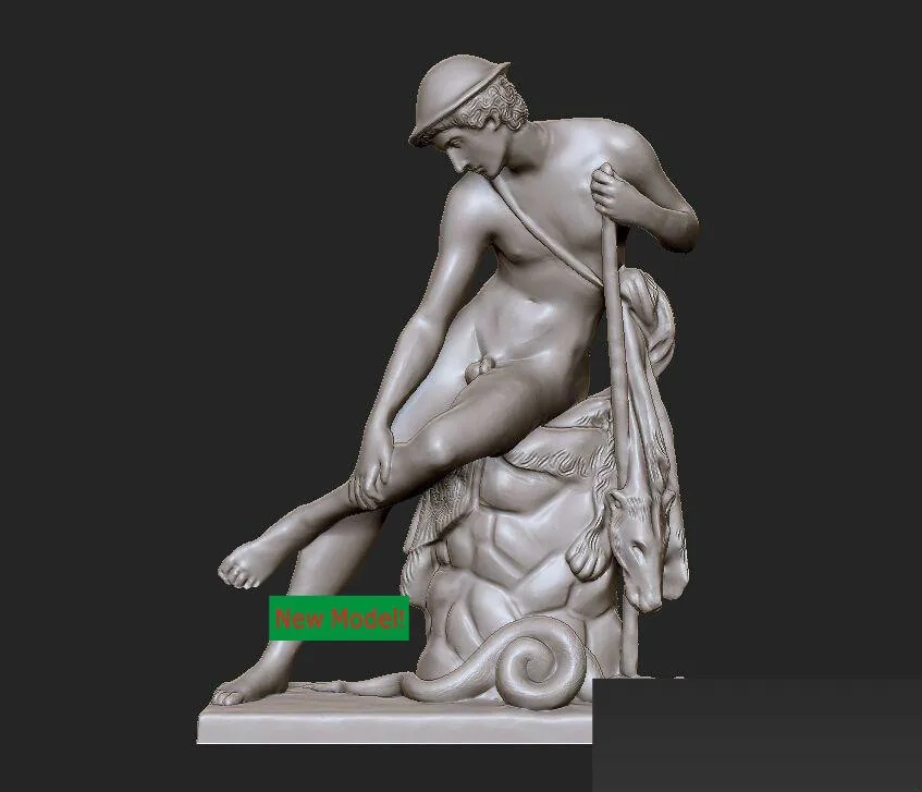New model 3D for cnc or printers in STL file format Young man who is injured by a poisonous snake. | Инструменты