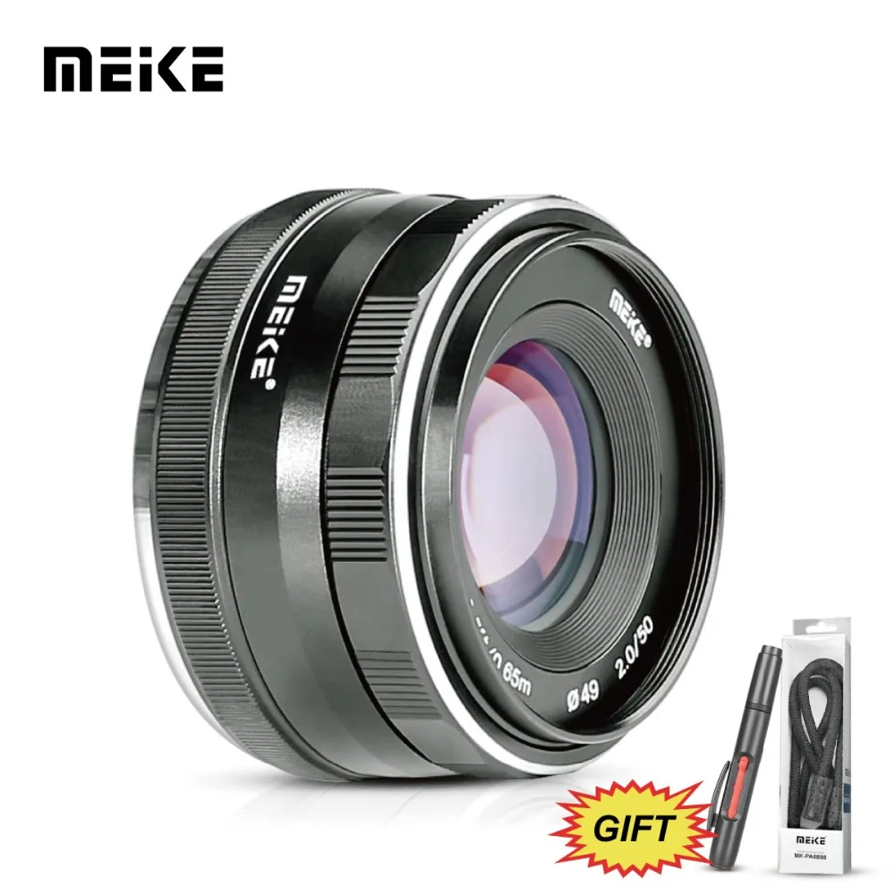 MEKE MK-50mm F2.0 объектив с большой апертурой ручной фокусировки для камер Canon-EF-M EOS M1/M2/M3/M5/M10/M50/M100