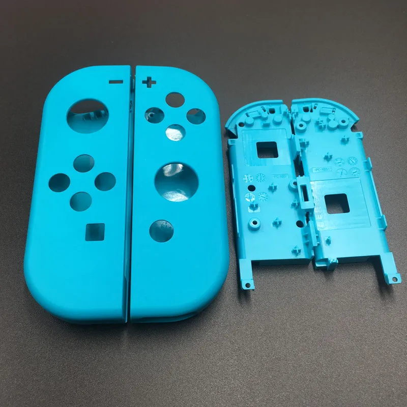 Корпус на замену+ часть корпуса аккумулятора для контроллера nintendo Switch Joy-Con - Цвет: Blue gray one pair