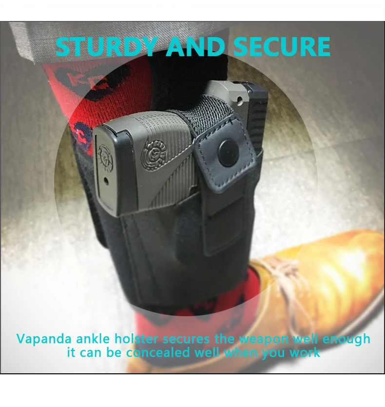 Vapanda Glock кобура нейлоновая кобура для пистолета лодыжки скрытый Glock 17 18 19 26 43 M& P ЩИТ Smith& Wesson аксессуары