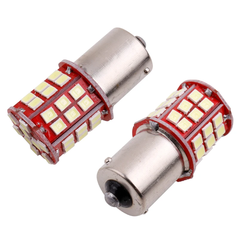 2x BA15S P21W R5W R10W 1156 1141 1003 33SMD 2835 LED Car Rear Turn Signal Lamp Auto Backup Reverse Light Bulbs White 12V (5)