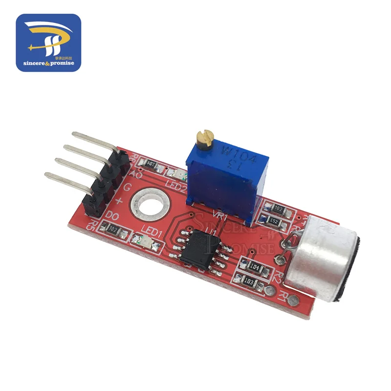 Модуль обнаружения звукового и голосового датчика микрофона для Arduino AVR PIC