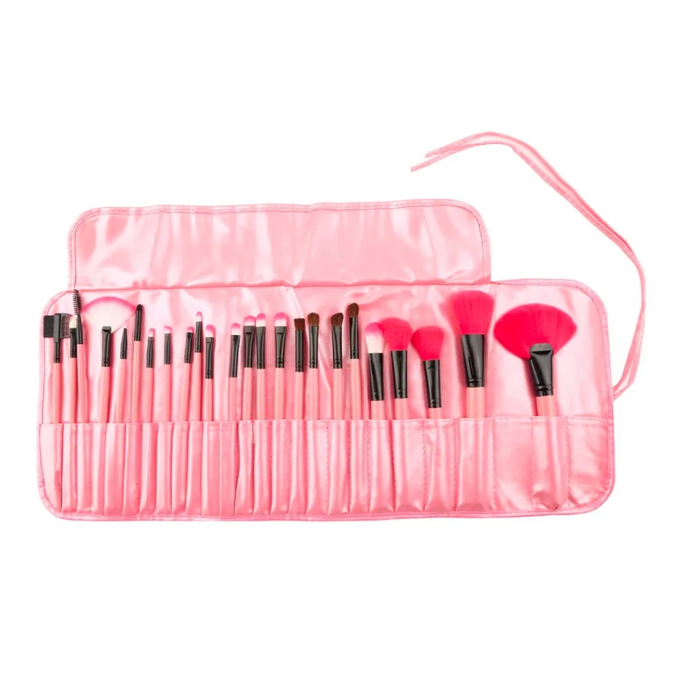 Professional 24 pcs Makeup Brush Set tools Make-up Toiletry Kit Wool Brand Face Make Up Brushes Set Case Cosmetic Hot Selling