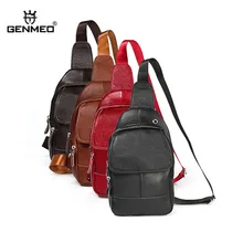GENMEO Genuine Leather Crossbody Shoulder Bag New Cowhide Natrual Leather Handbag Men Messenger Bag Bolsa Feminina GENMEO Genuine Leather Crossbody Shoulder Bag New Cowhide Natrual Leather Handbag Men Messenger Bag Bolsa Feminina