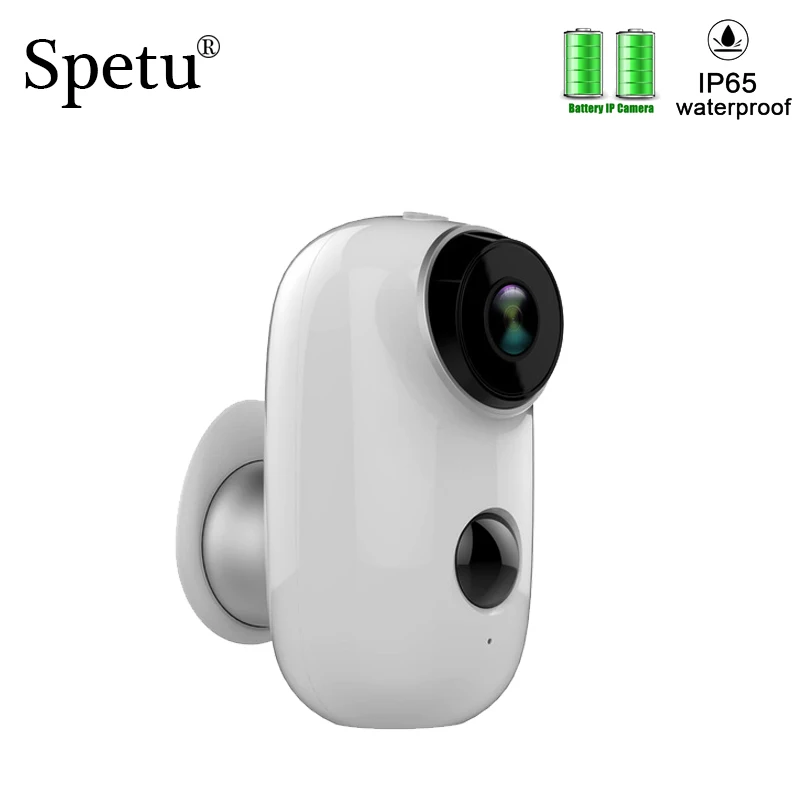 

Spetu HD720P PIR Motion Mini Rechargeable Battery IP Wifi Camera Outdoor Indoor Weatherproof IP65 CCTV Night Vision Security Cam