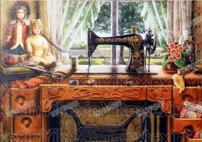 

Full Round Drill 5D DIY Diamond Painting "Sewing machine" 3D Embroidery Cross Stitch 5D Home Decor gift