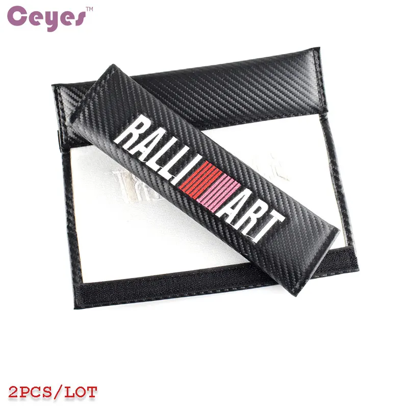 Seat Belt Cover Pads Case For Mitsubishi RalliArt Lancer Asx Outlander Pajero l200 Galant seat belt covers