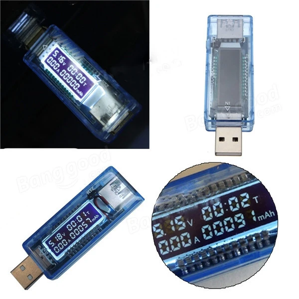 

USB Charger Power Battery Capacity Tester 4V-20V 0-3A Voltage Current Meter Power Bank USB Volt Current Voltage Tester