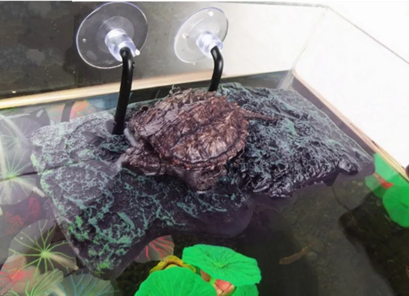 Черепаха плавающий остров платформа гусеничный солнце крыша ПУ пена аквариум поплавок украшение греться на террасе подъем бразильская черепаха