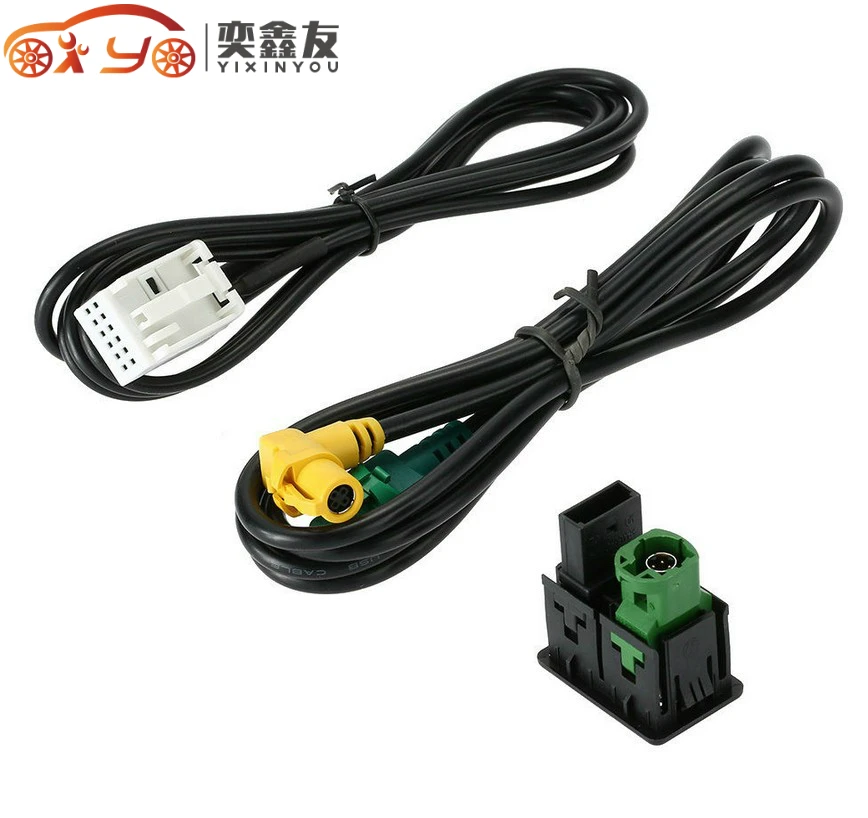 

RCD510+310+300+RNS315 AUX USB Switch Cable Fit For VW MK6 For Golf For Jetta For CC For PASSAT B6 B7