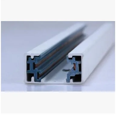 

Free Shipping Aluminum CE RoHS track light led rail system 1m/pcs 1.5m/pcs 2m/pcs led track rail 3 wire 10m/lot