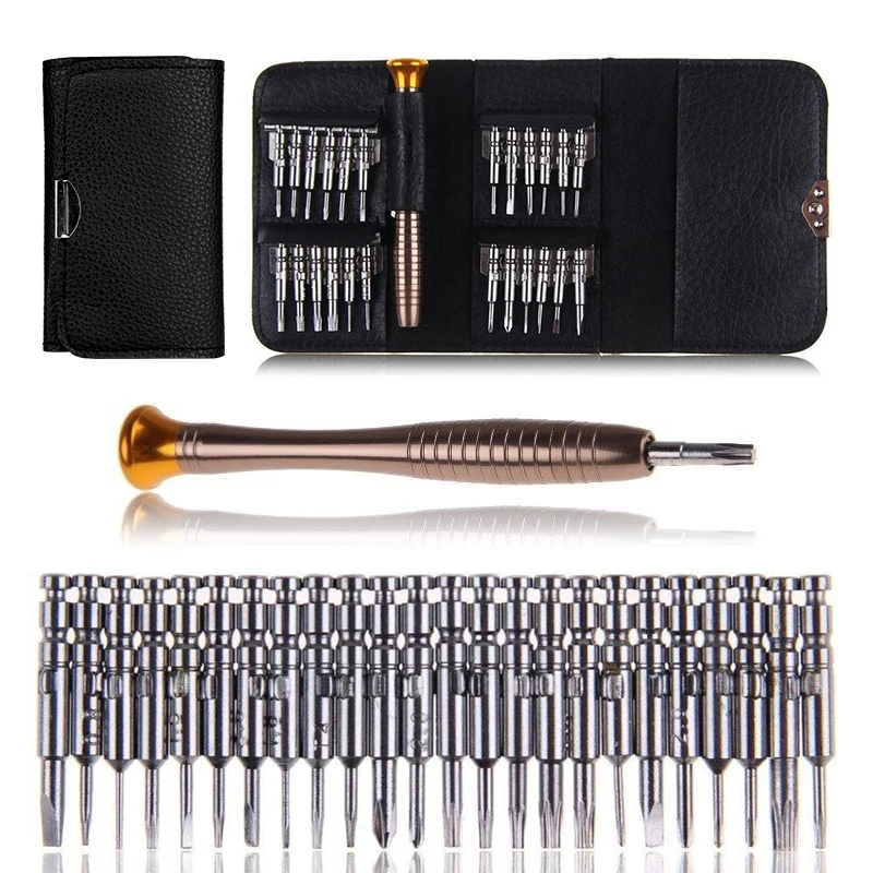 

25 In 1 Screwdriver Bit Set , Torx Multifunctional Opening Repair Tool Set Precision Screwdriver for Eyeglasses Laptop Watch PC