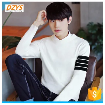 

DZYS spring half high collar men's sweater Korean bottoming sweater trend Slim sweater thick warm sweather