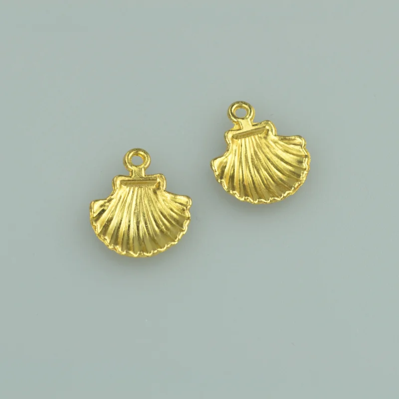 

30pcs 18*16mm gold color shell Alloy charms pendant fit necklace bracelet diy Pendants for jewelry making 4039A