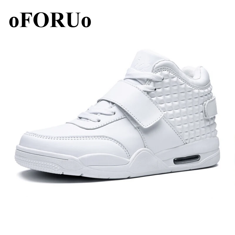 New 2016 Men Spring Running Shoes Red Leather Men High Top Sneakers Shoe Breathable Winter Men