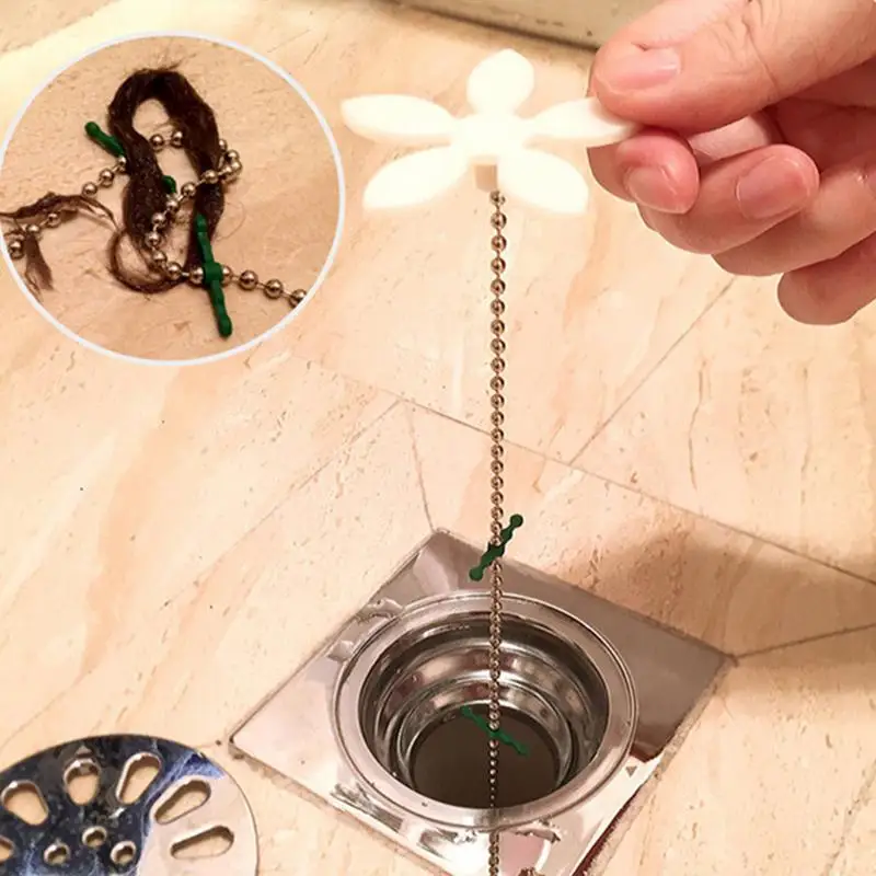 

New Sink Cleaning Hook Bathroom Shower Drain Floor Drain Sewer Dredge Device Small Tools Creative Home Sewer Bathtub Cleaning