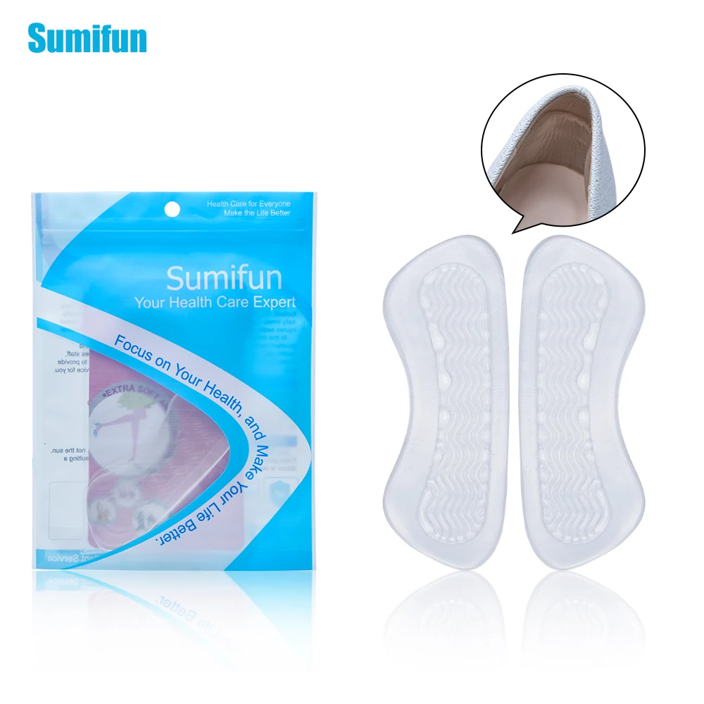1Pair Rearfoot Invisible Silica Gel Anti Slip High Heel Cushions Gel