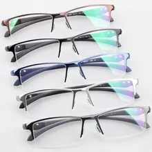 Полуоправы мужские очки из сплава оправы для очков оптические мужские дизайнерские очки полноразмерные очки Оптические очки с Большой рамкой 065