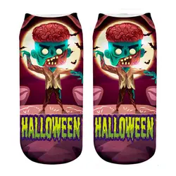 2018 Новый Для женщин Смешные Happy Halloween 3D печатные носки фонарь-тыква замок колдуньи кошка узор Сокс Косплэй вечерние подарок любовника